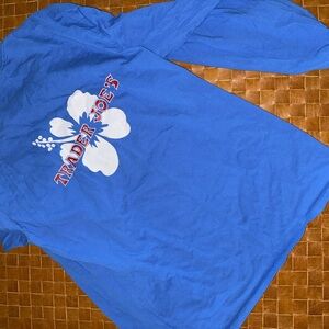 Trader Joe's Blue Hibiscus Logo Tee